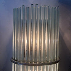 Gaetano Sciolari Italian Mid-Century Modern Glass Rod Sconces, Sku: 033070