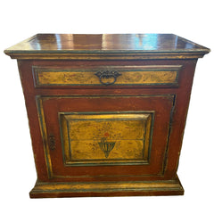 Florentine Style Solid Wood, Paiinted Italian Cabinet, Sku: 033567