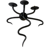 Wall Sconce, Three Arm, Serpent Like Design, Pewter Finish, Sku: 033334