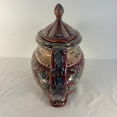 Biagioli Italian Hand Painted Ceramic Lidded Compote, Sku 033854