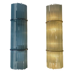 Gaetano Sciolari Italian Mid-Century Modern Glass Rod Sconces, Sku: 033070