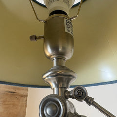 Pewter Finish Articulated Arm Desk Lamp, Sku 033427