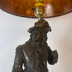 Don Juan Spelter Table Lamp with Mica Shade, Sku: 033532