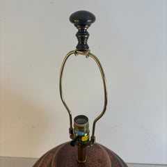 Chapman 1986 Hammered Copper Lamp Base w/ Brass Accents, Shade not included, Sku 033989.