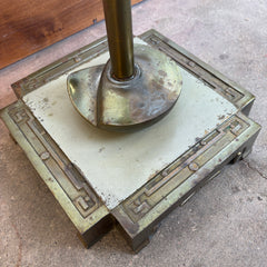 Art Deco Style Brass Floor Lamp, Sku 033664