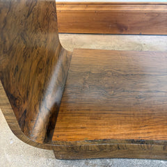 1920's Art Deco Book Matched Burl Maple Entry Table, Sku 033714