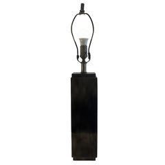 BZ Visual Comfort Square Brushed Steel Table Lamp