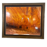 Original Photograph by Rodney Lough Jr. "Burning Down the House," Framed, Navy Velvet Enhancer, sku: 033452