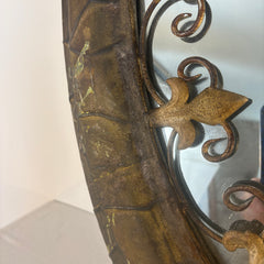 Oval Mirror, Metal Frame with Filagree Detail, Sku: 033442