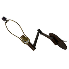 Swing Arm Wall Sconce Cast Metal Intended Rust Patina Finish, Sku 033327