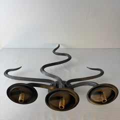 Wall Sconce, Three Arm, Serpent Like Design, Pewter Finish, Sku: 033334