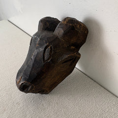 Miniature Cow Tribal Mask, Wood, Sku: 033067