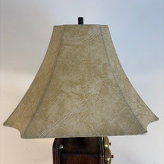 Old Fashioned Telephone Lamp with Faux Leather Shade, Sku 033974