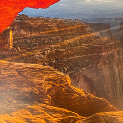 San Sawusch "Morning Glory" at Mesa Arch, Framed Digital Photograph on Canvas, Sku: 033453