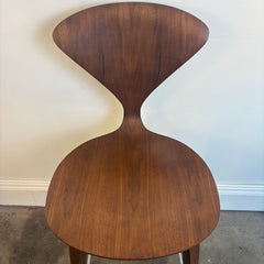 Set of 4 Cherner Bent Wood Walnut Counter Height Stools, Sku 033928