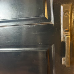 Exterior Door in Frame "Speak Easy" Includes all Hardware, Sku 033343