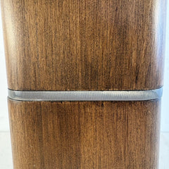 Table Lamp with Wood and Steel Square Base, Sku 034098