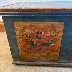 1874 German Antique Blanket Chest, Sku 033680