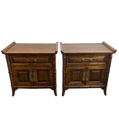 Century Brand Asian Style Oak Night Stands, Sku 033829
