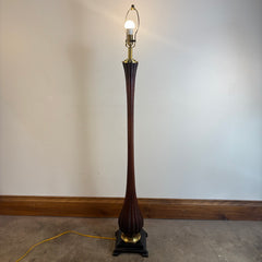 Wildwood Brand Wood & Brass Floor Lamp, Shade not included, Sku: 033703