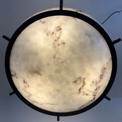 Faux Alabaster Bowl-Style Pendant Light, Sku 033984