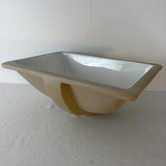 Deer Valley Undermount Rectangular Sink, Porcelain, White, Sku: 033356