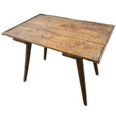 Primitive Table with Rustic Patina and Peg Leg Construction, Sku 033507