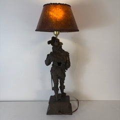 Don Juan Spelter Table Lamp with Mica Shade, Sku: 033532