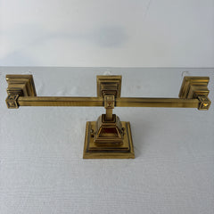 Vanity Light, Square Design, Three Socket, Brass, Sku: 033349