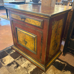 Florentine Style Solid Wood, Paiinted Italian Cabinet, Sku: 033567