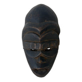 Small Black Wood Tribal Mask, Sku: 033058