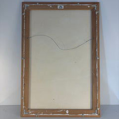 Original Acrylic on Canvas Signed by Artist, Kuhn - 1992 Described as Rocky and Snowy Mountain Top, Sku 033448