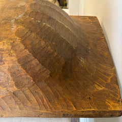 Antique Wood Dough Trough with Paddle Like Handles Handcrafted, Sku 033909