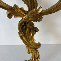 Pair of Rococo Style Brass Sconces, Double Am, Sku: 033549