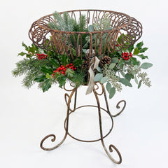 Victorian Style Vintage Vase Wire Planter, Sku 033777