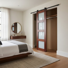 Custom Made Set of Engineered Walnut Doors in Various Sizes, Sku 033723