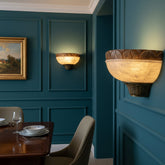 Alabaster Stone Wall Light Sconce, Sku 033551