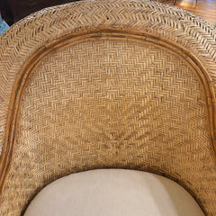 Vintage Bamboo & Rattan Chair, Sku 032657