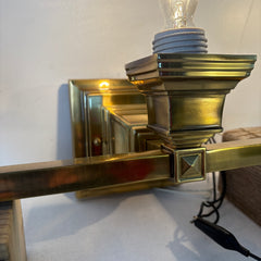 Vanity Light, Square Design, Three Socket, Brass, Sku: 033349