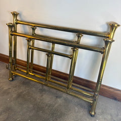 Simmons and Company Full Size Brass Bed Head, Foot and Side Rails, Sku 033707