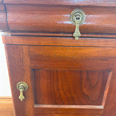 Antique Side Table/Cabinet w/ Brass Pulls, Sku: 033490