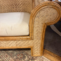 Vintage Bamboo & Rattan Chair, Sku 032657