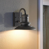 Generational Lighting Redding Station 1-Light Restoration Bronze Outdoor Wall Lantern Sconce, Sku 033589