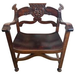 Carved "Old Man of the North" Armchair, Sku 033832