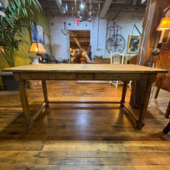 Oak Desk with Two Drawers, Sku 033053