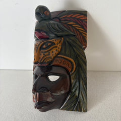 Totem Style Mask, Wood, Hand Carved, Sku: 033063