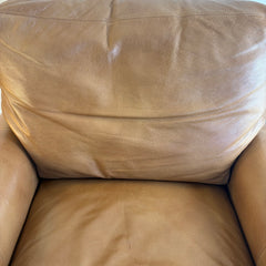 Bradington Young Putty Leather Armchair w/ Nailhead Detail, Sku 033673