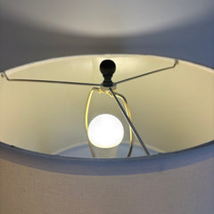 Metal Bubble Base Table Lamp w/ Drum Shade, Sku 033837