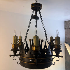 French Gothic Style Crown Motif Chandelier, Sku 033786