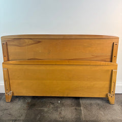 Heywood Wakefield Bed Frame in Wheat Finish